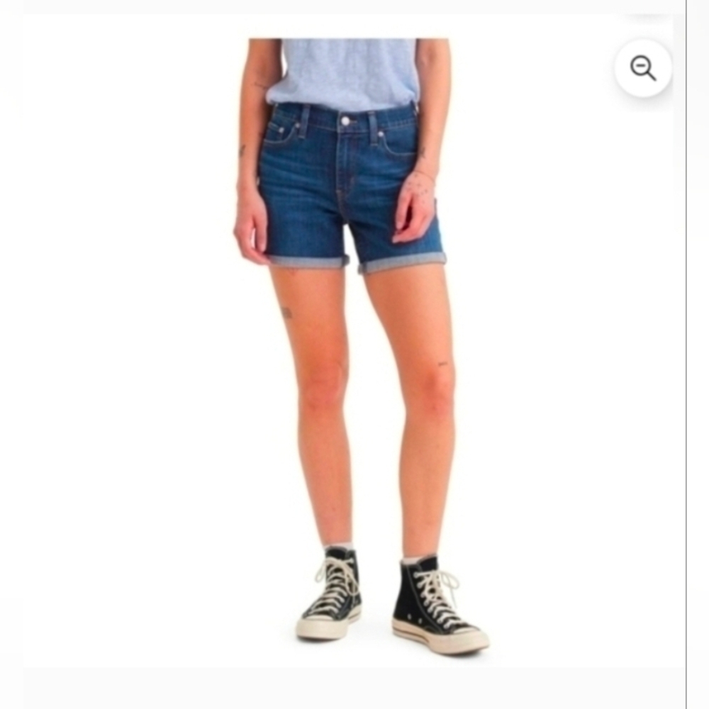 Levi's Mid Length Shorts A Mid-Rise Slim Through The Hip